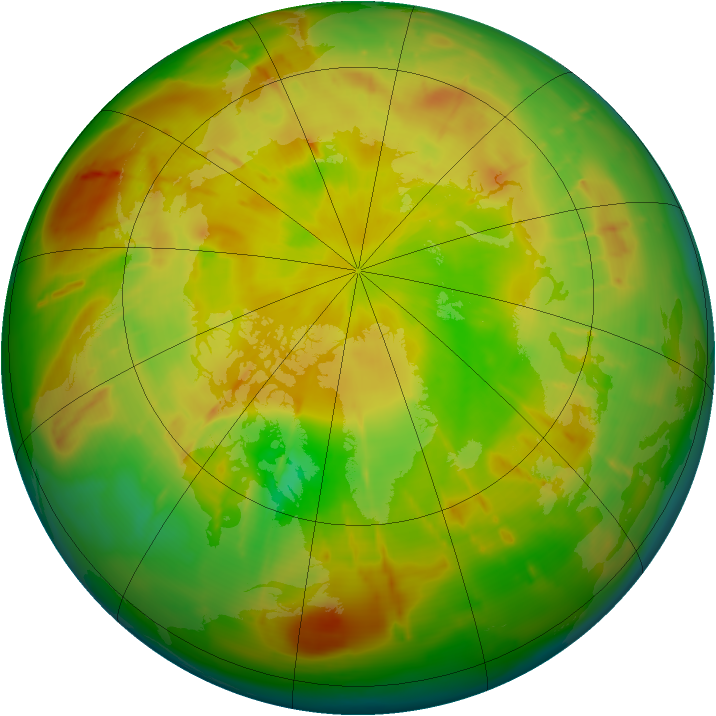 Arctic ozone map for 28 May 2010